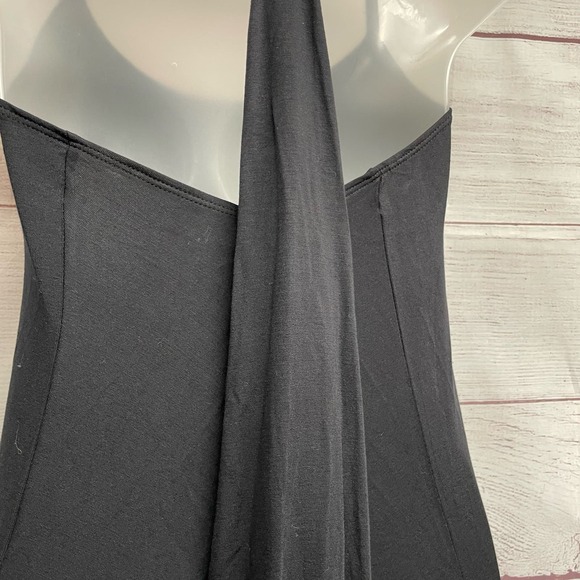 Fabletics Black Neema Maxi Hustle & Bustle Halter Dress Size L - Picture 8 of 12